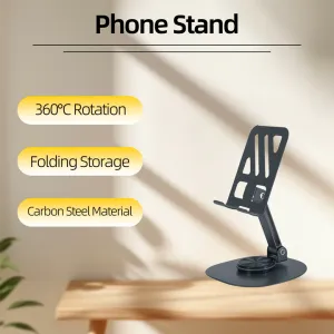 حامل هاتف محمول يدور 360 درجة، حامل هاتف . 360 Degree Rotating Cell Phone Holder