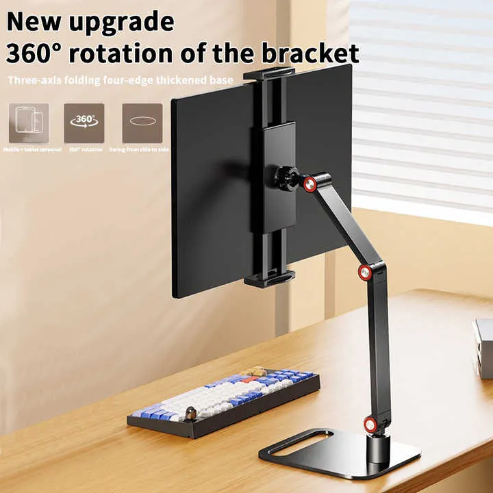 حامل الهاتف المحمول والتابلت المطور حديثًا القابل . The newly developed 360-degree rotating mobile phone