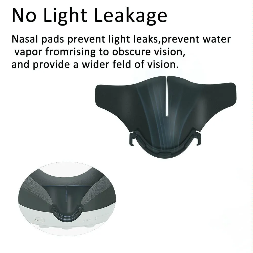 2-piece Vr Nose Pad Mask for Meta Quest 3 - Face Cover Set