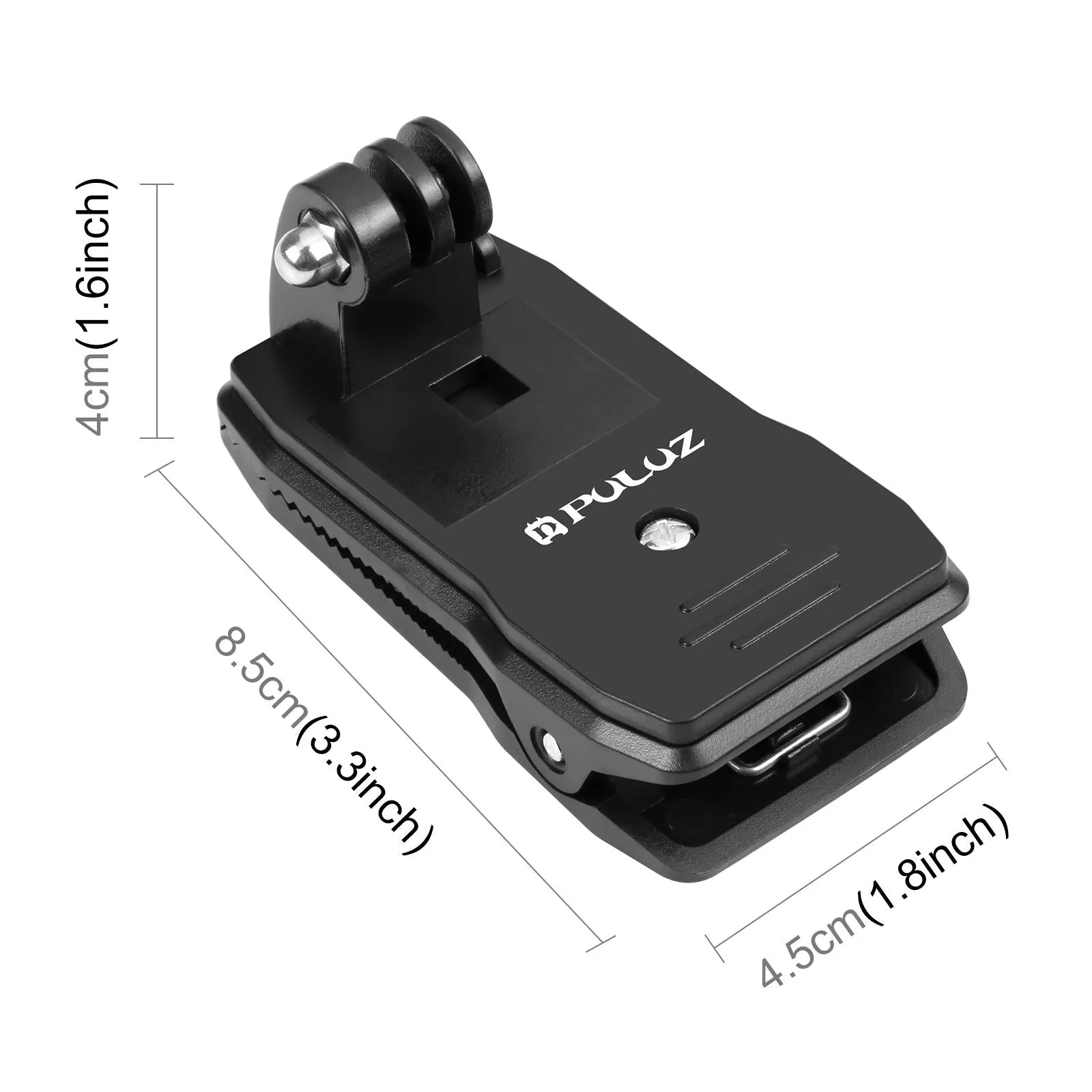 360 Degree Rotating Backpack Hat Mount with Phone Clamp Kit