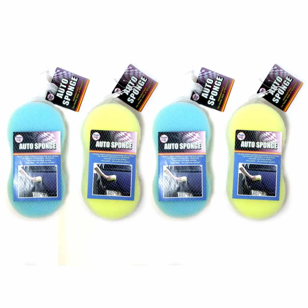 4 Pc Nonslip Cleaning Foam Sponge Auto Car Vehicle Washing Pad Cleaner Tool Wash
