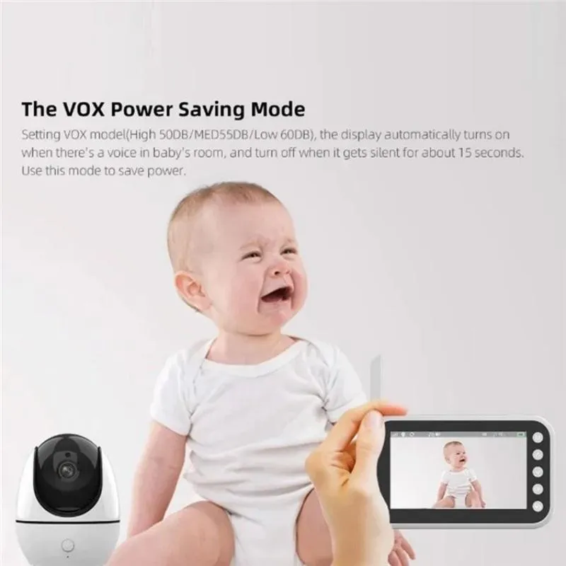 4.5 Video Baby Monitor With Two-Way Voice Temperature Display And Music Player