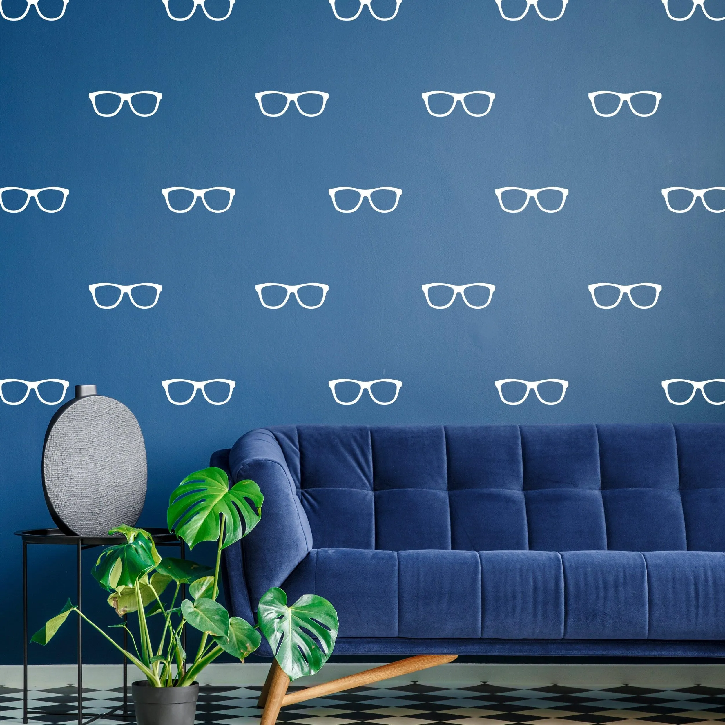 50x Glasses Wall Decals Decor - Spectacles Sticker For Bedroom Living Room