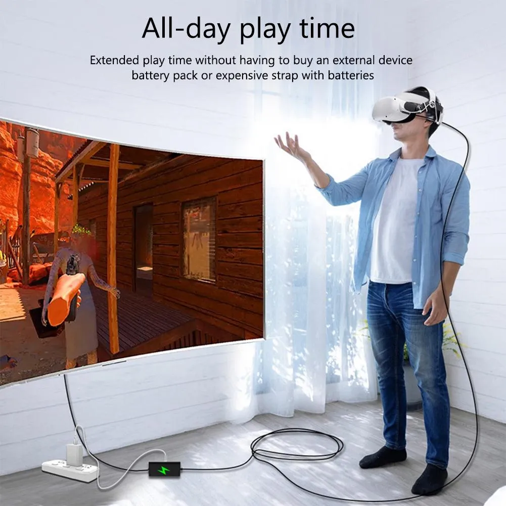 5m Usb to Type c Cable for Meta Quest Pro Vr Headset