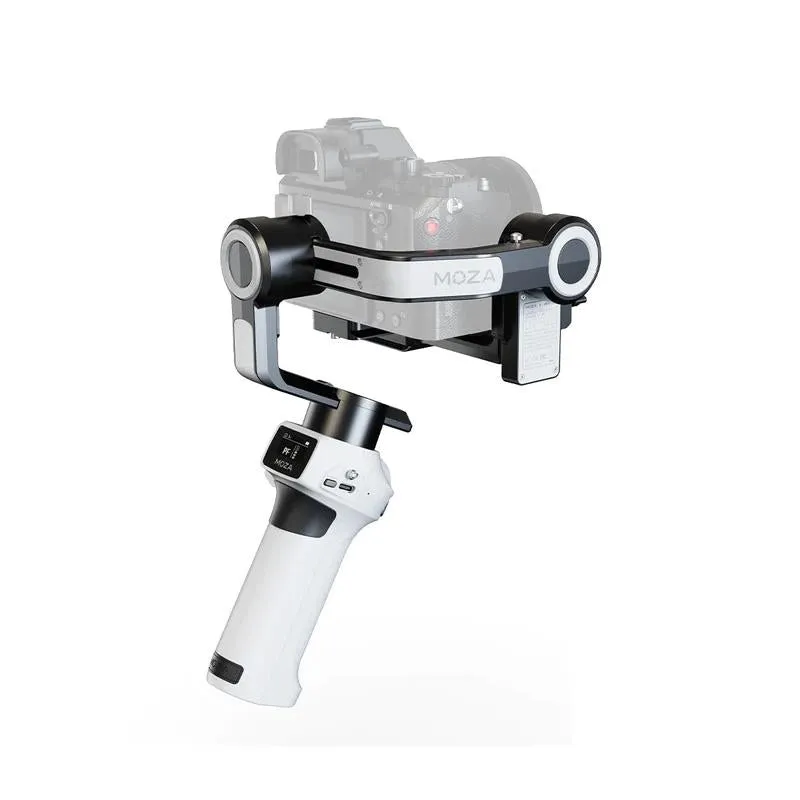 Aircross s 3 Axis Foldable Handheld Gimbal Stabilizer for Dslr Cameras and Smart Phone White