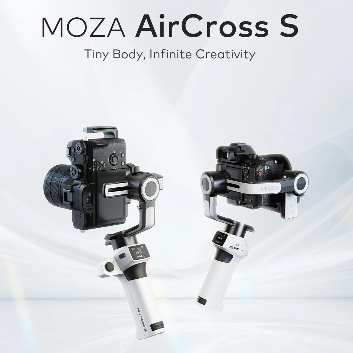 Aircross s 3 Axis Foldable Handheld Gimbal Stabilizer for Dslr Cameras and Smart Phone White