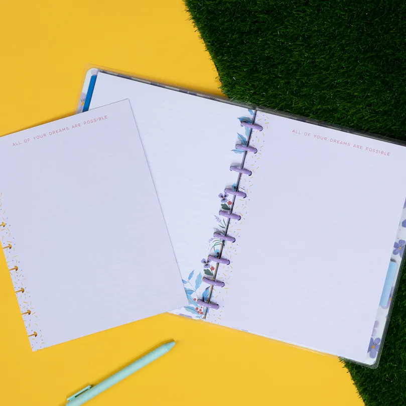 Bug Robbins x Happy Planner Blooming With Pride - Dotted Lined Classic Filler Paper - 40 Sheets