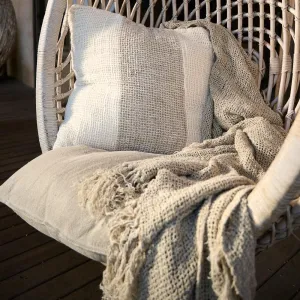 Coco linen Cushion Ivory/Natural