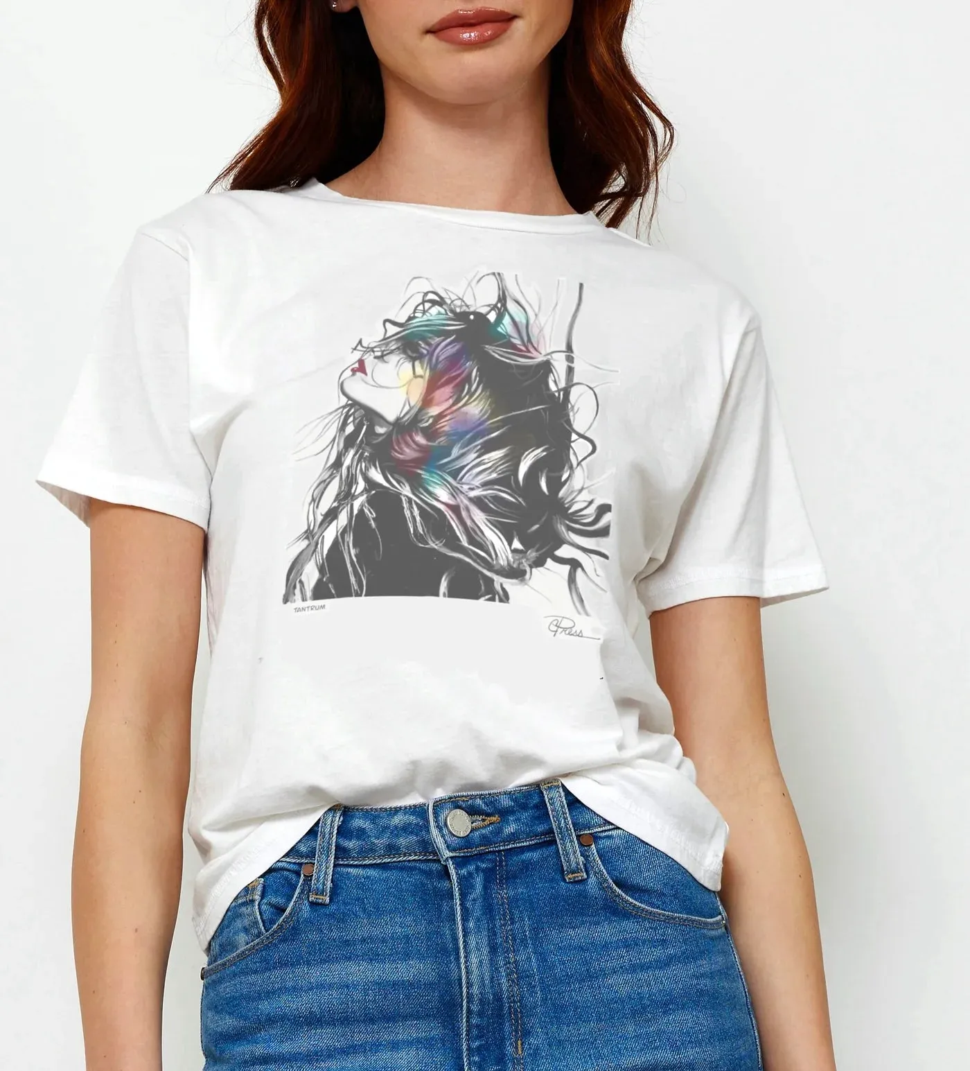 CPress Studio Tantrum Short Sleeve Tee in Worn White