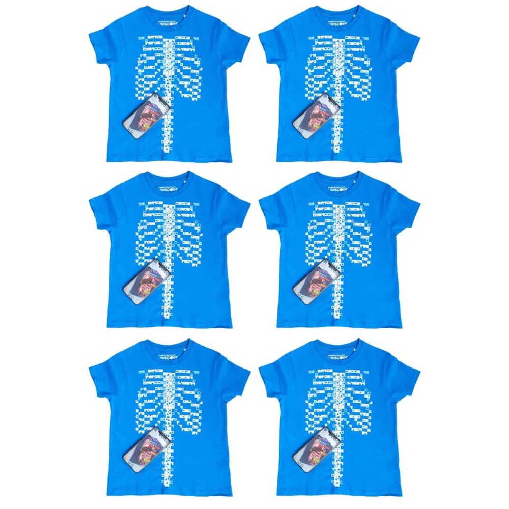 Curiscope Virtuali-Tee Augmented Reality T-Shirt for Anatomy - 6 PACK