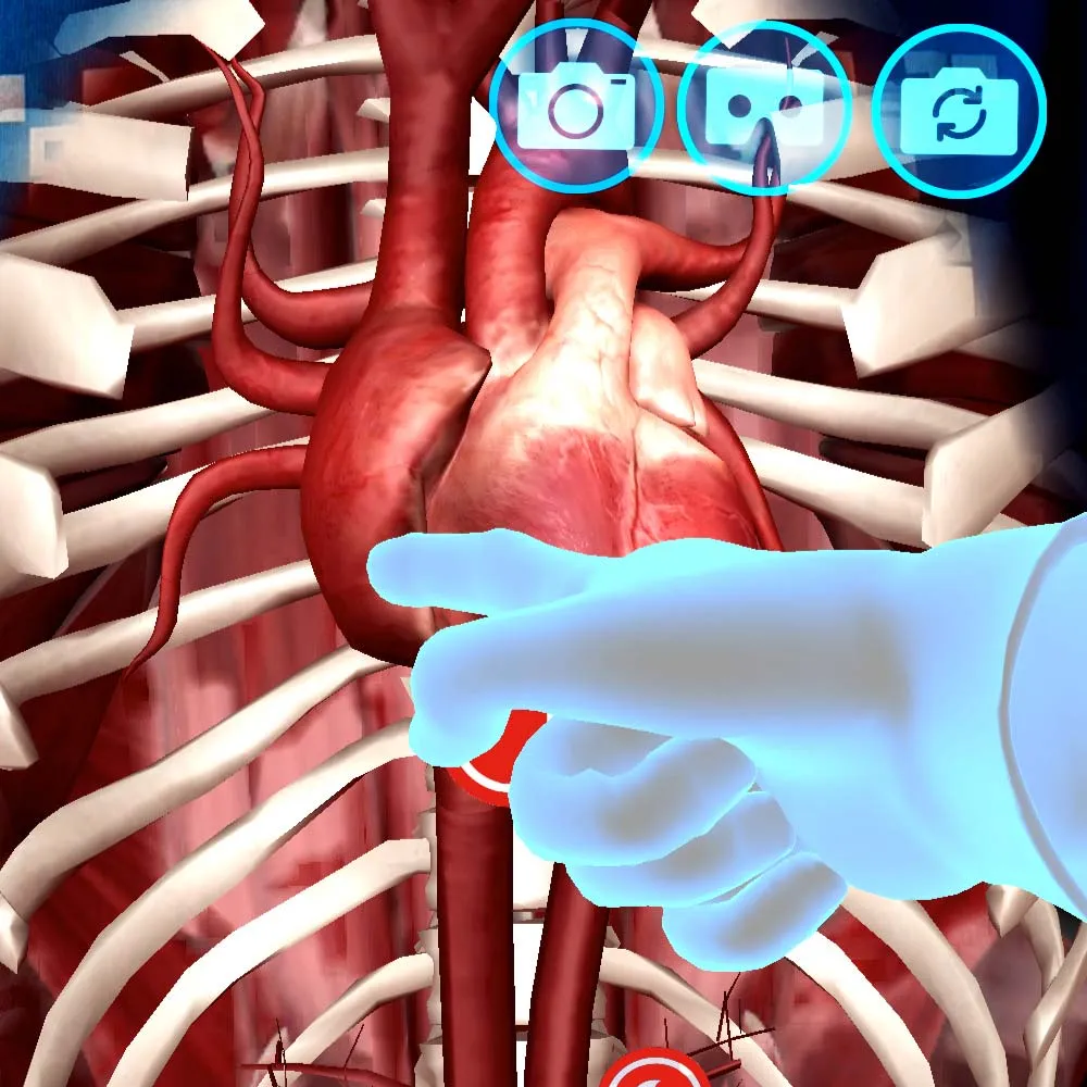 Curiscope Virtuali-Tee Augmented Reality T-Shirt for Anatomy - Small 