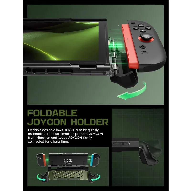 For Nintendo Switch 2 Dockable Ub Pro Military Grade Protection Case