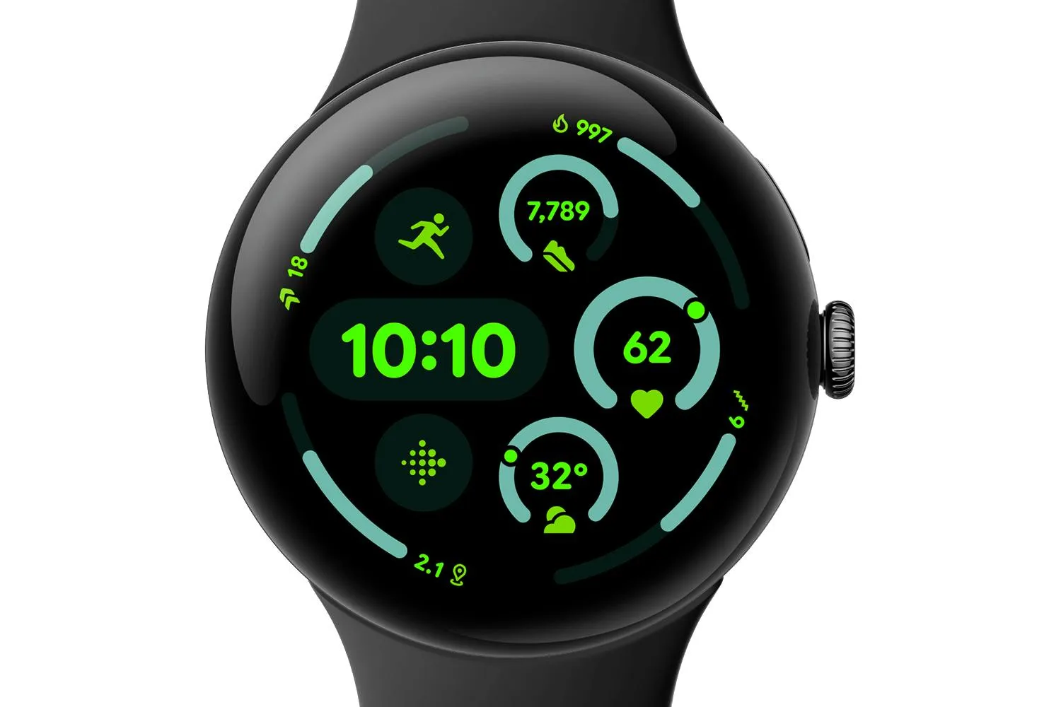 Google Pixel Watch 3 | 45mm | Matte Black/Obsidian