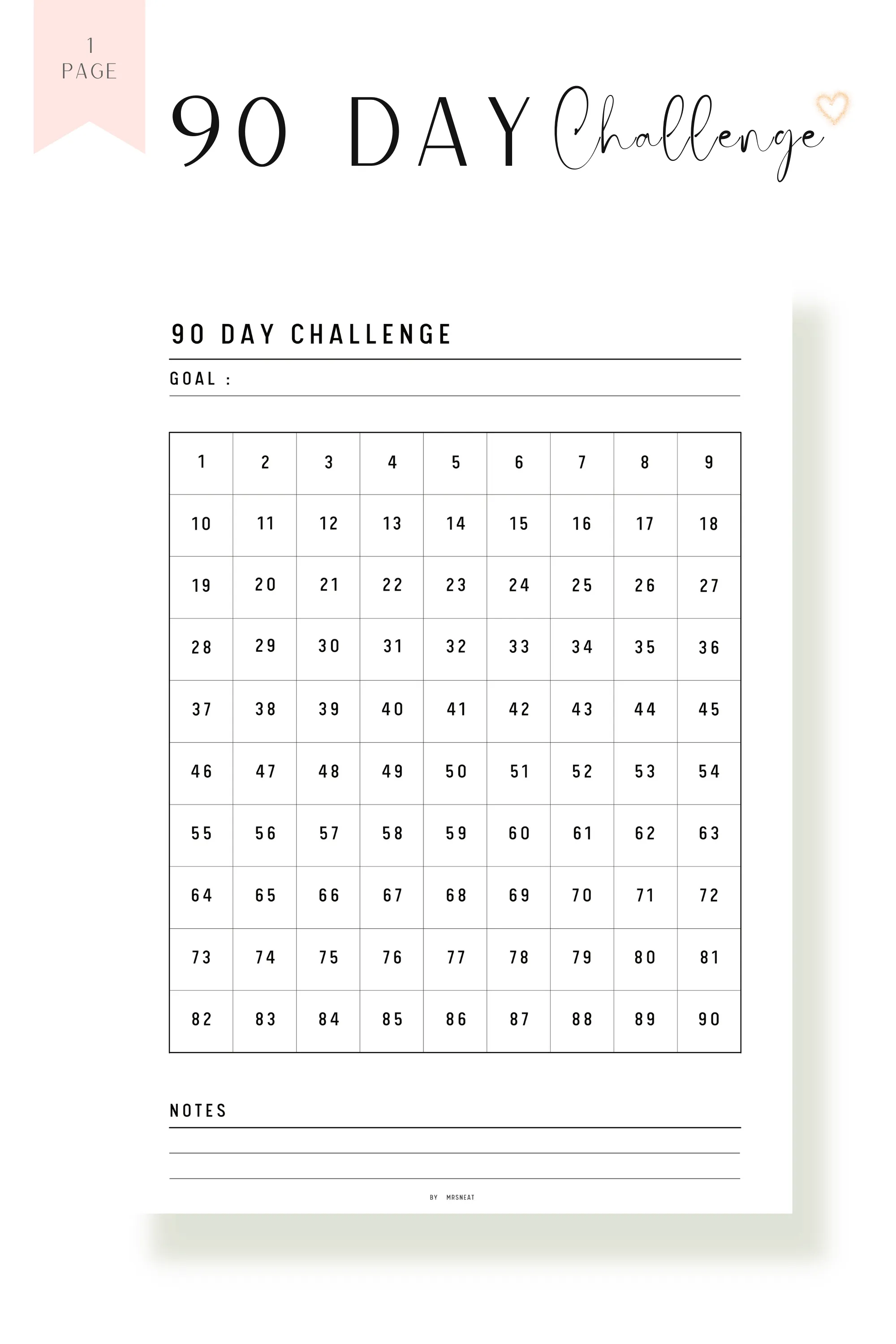 Habit Challenge Printable Bundle - M188