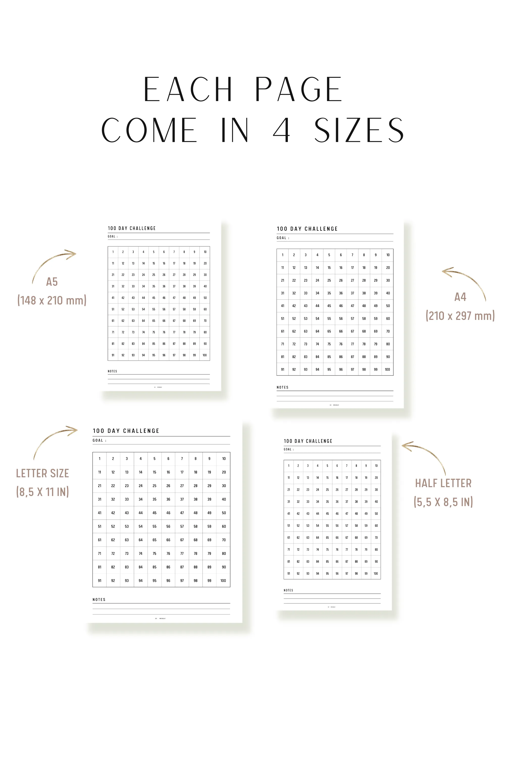 Habit Challenge Printable Bundle - M188
