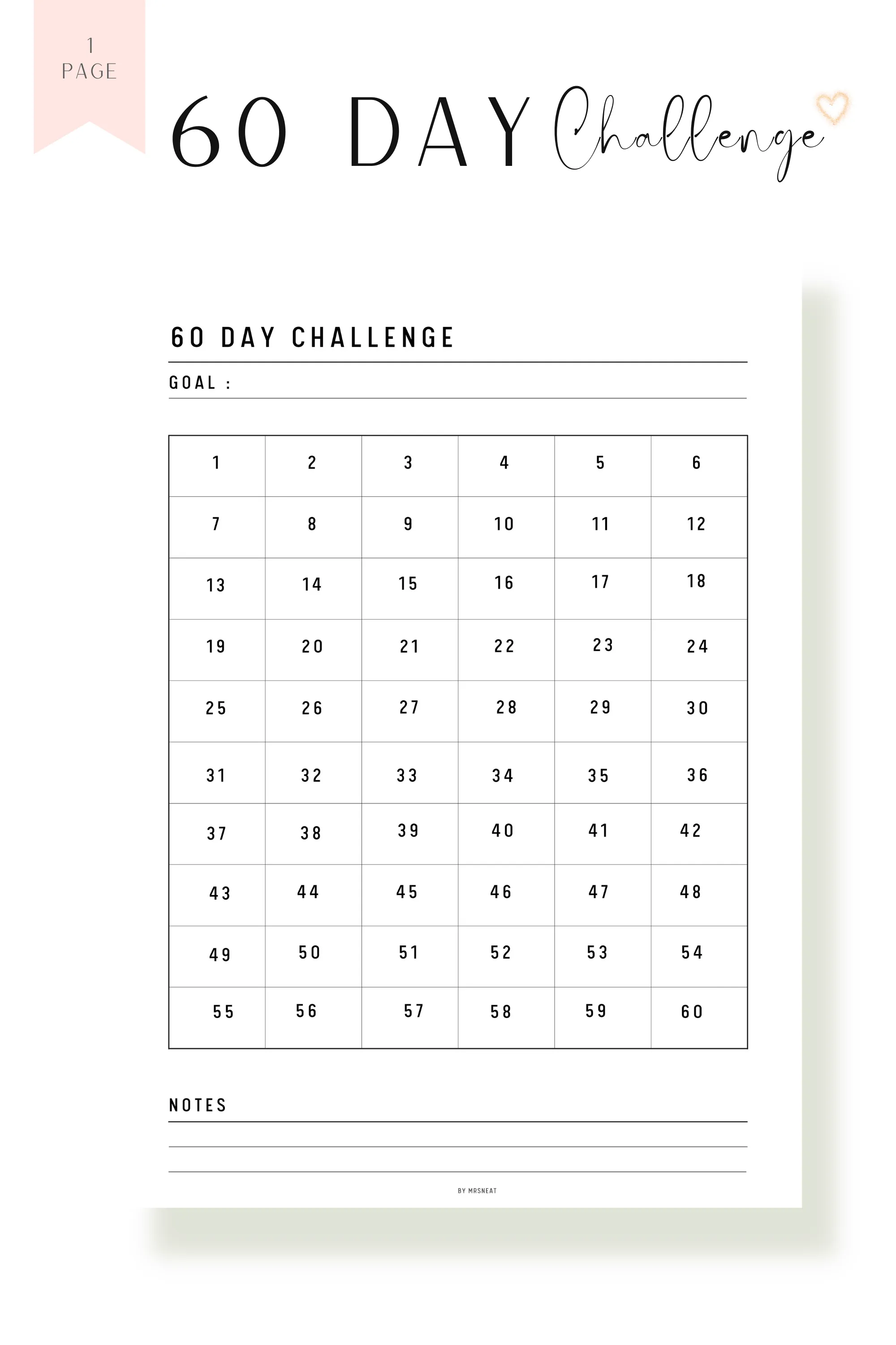 Habit Challenge Printable Bundle - M188