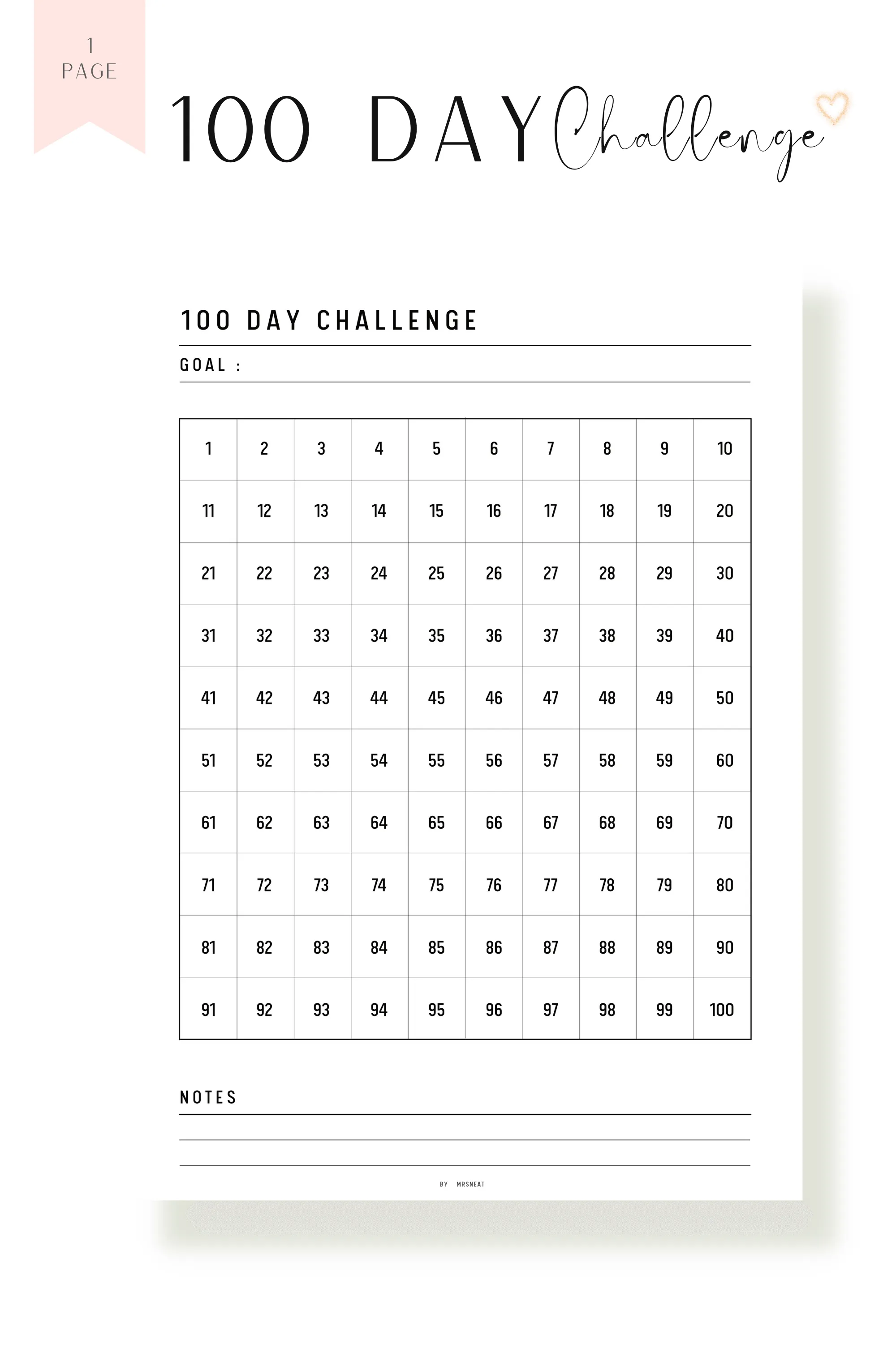 Habit Challenge Printable Bundle - M188