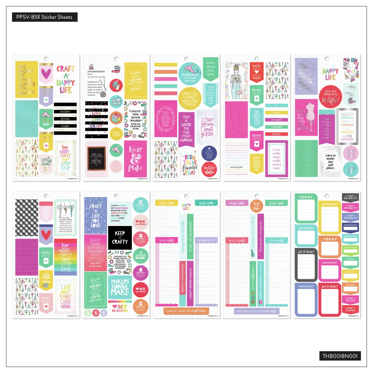 Happy Planner Girl Miss Maker - Value Pack Stickers
