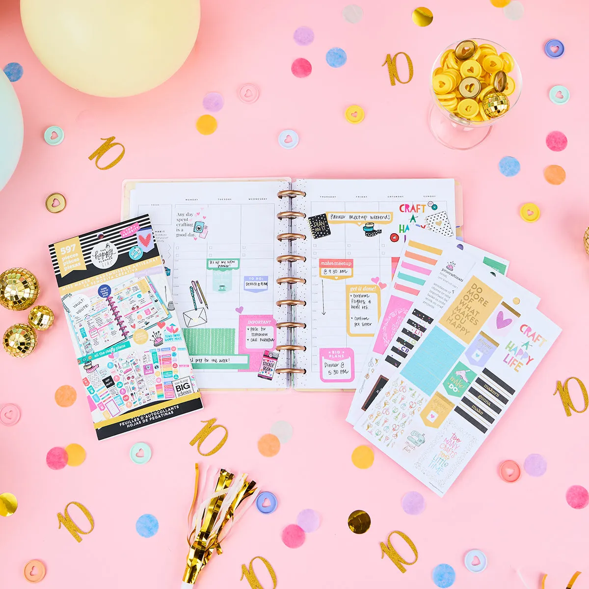 Happy Planner Girl Miss Maker - Value Pack Stickers