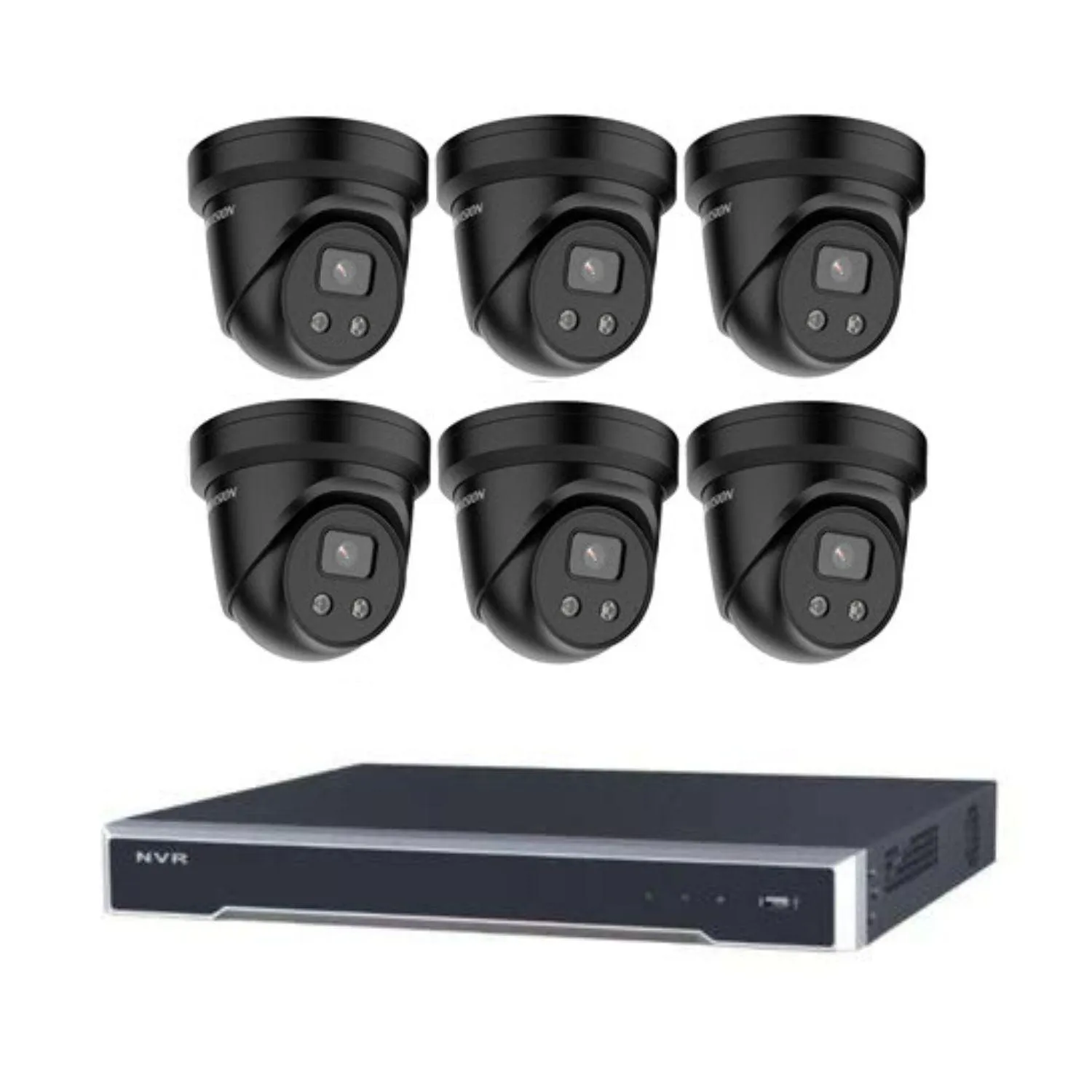 Hikvision CCTV Kit, AcuSense, 6 x 6MP Turret, 8CH NVR with 4TB HDD