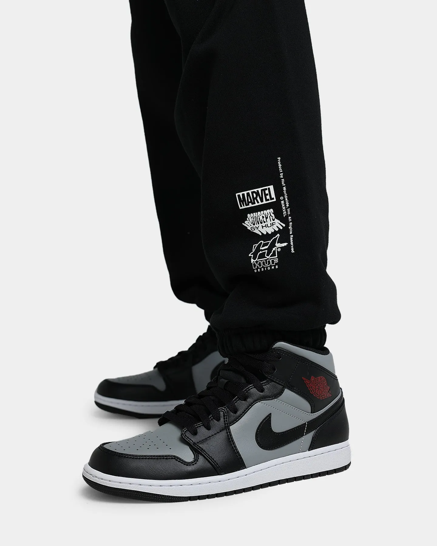 HUF X Marvel Ghost Rider Fleece Pants Black
