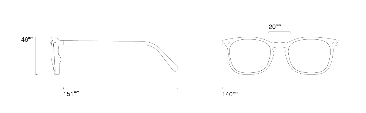 Izipizi Reading Glasses #E/Black
