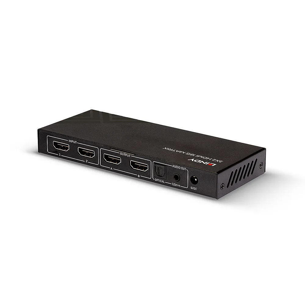 Lindy 2X2 Hdmi 18G Matrix - Video/Audio Switch