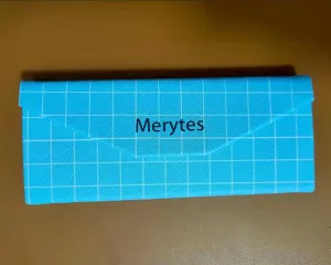 Merytes Glasses Case Hard Case, Portable Sunglass Case, Stylish PU Leather Glasses Case, Lightweight