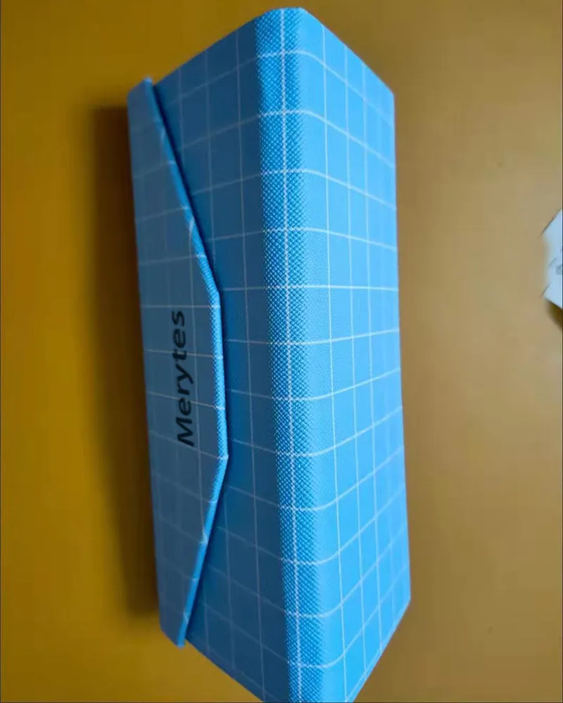 Merytes Glasses Case Hard Case, Portable Sunglass Case, Stylish PU Leather Glasses Case, Lightweight