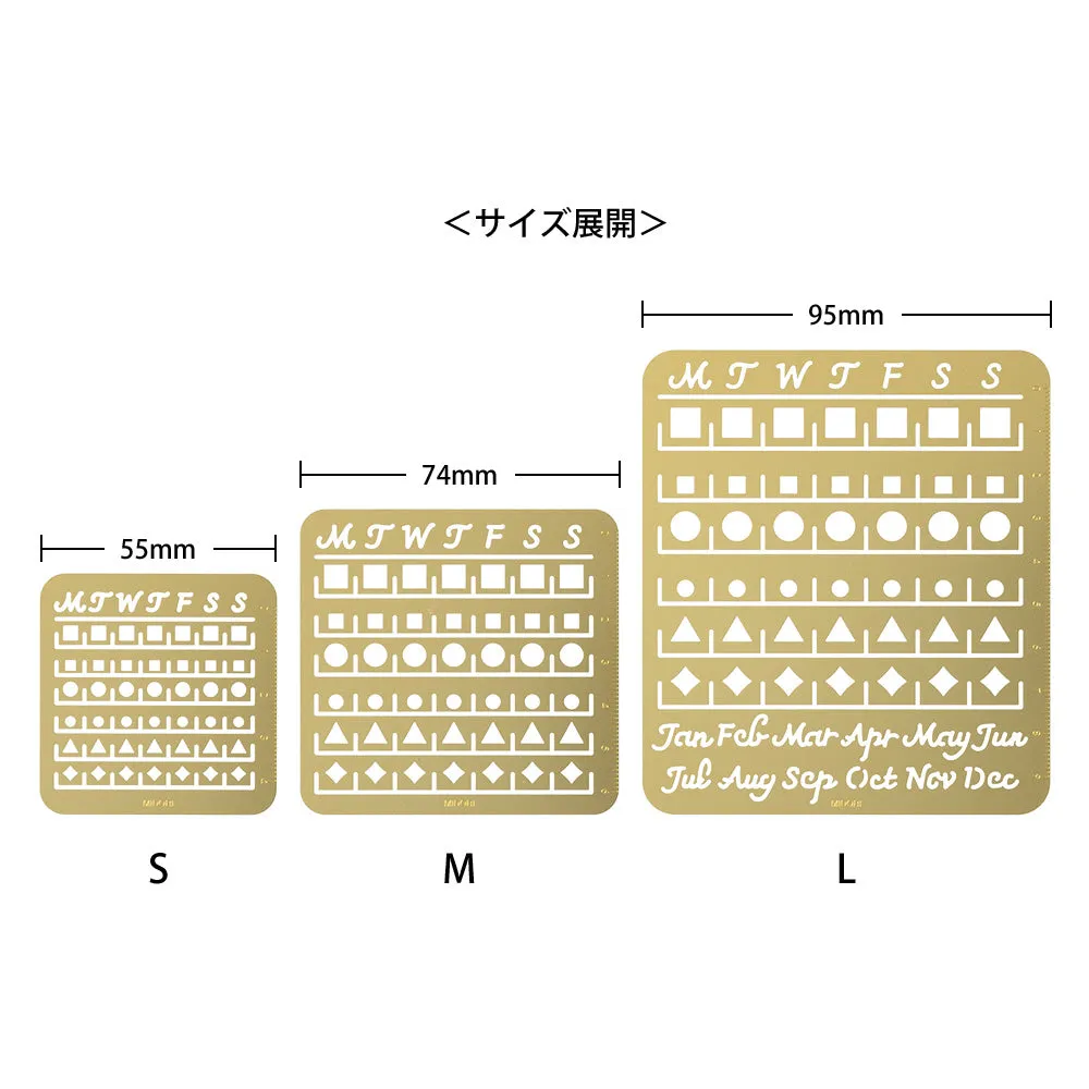 Midori Calendar Template L - Monthly Block