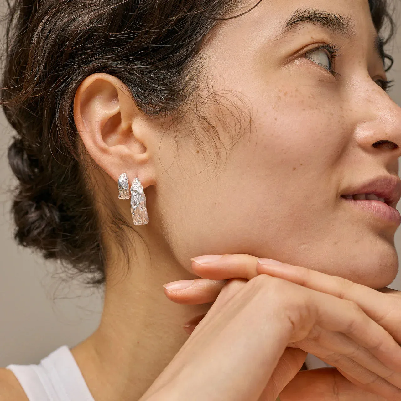 Nela Hoops Silver