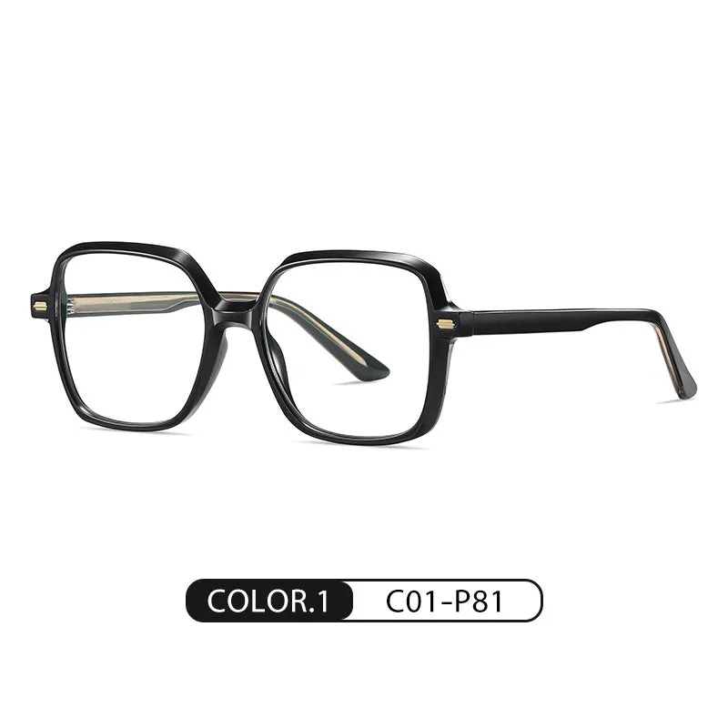 New style plain plate glasses frame for women, super light myopia glasses frame for men, can be equipped with prescription anti-blue light glasses