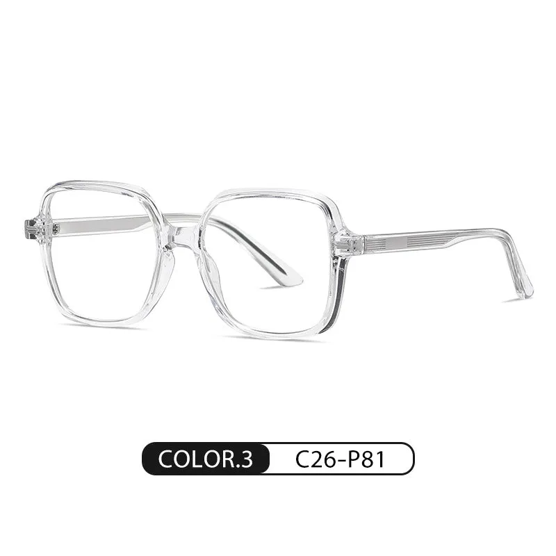 New style plain plate glasses frame for women, super light myopia glasses frame for men, can be equipped with prescription anti-blue light glasses