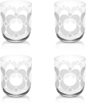 Orla Kiely Atomic Flower Set of 4 Water Glasses