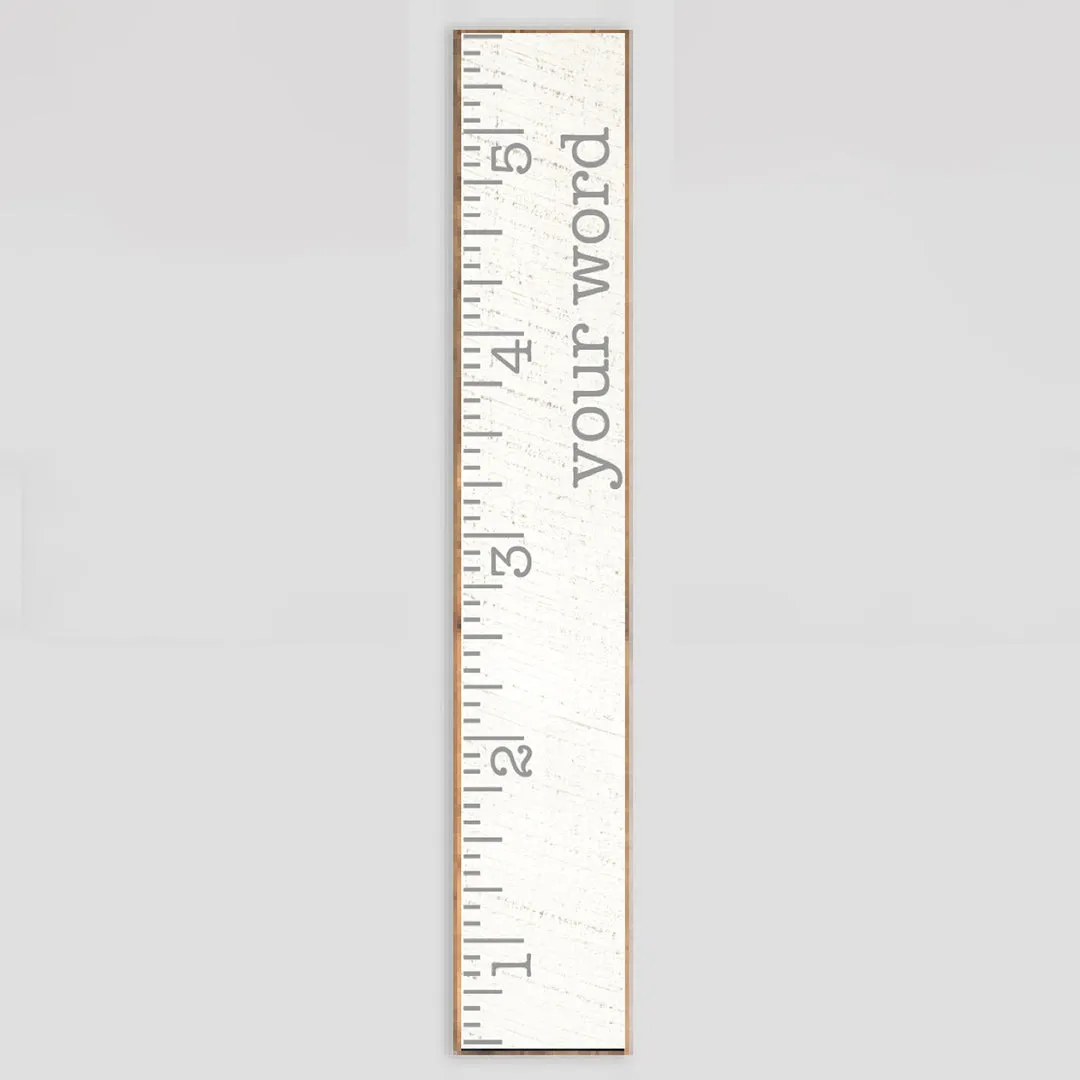 Personalized White/Grey Growth Chart