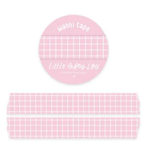 Pink Grid Washi Tape by Little Lefty Lou