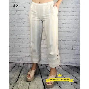 Pull on Pant with Bottom of Leg Detail