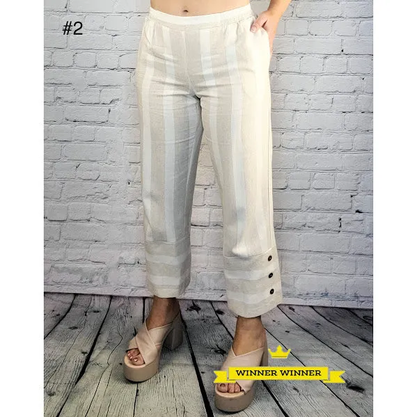 Pull on Pant with Bottom of Leg Detail