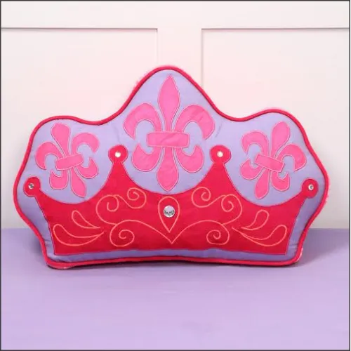 Simply Enchanted - Purple Collection Crown Shaped Cushion