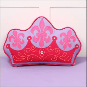 Simply Enchanted - Purple Collection Crown Shaped Cushion