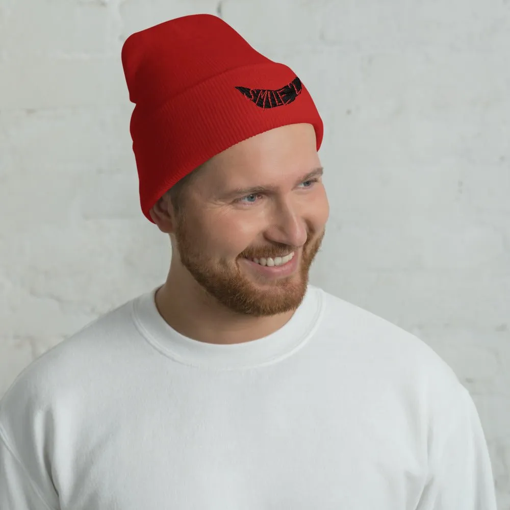 Smile 2 Logo Embroidered Cuffed Beanie