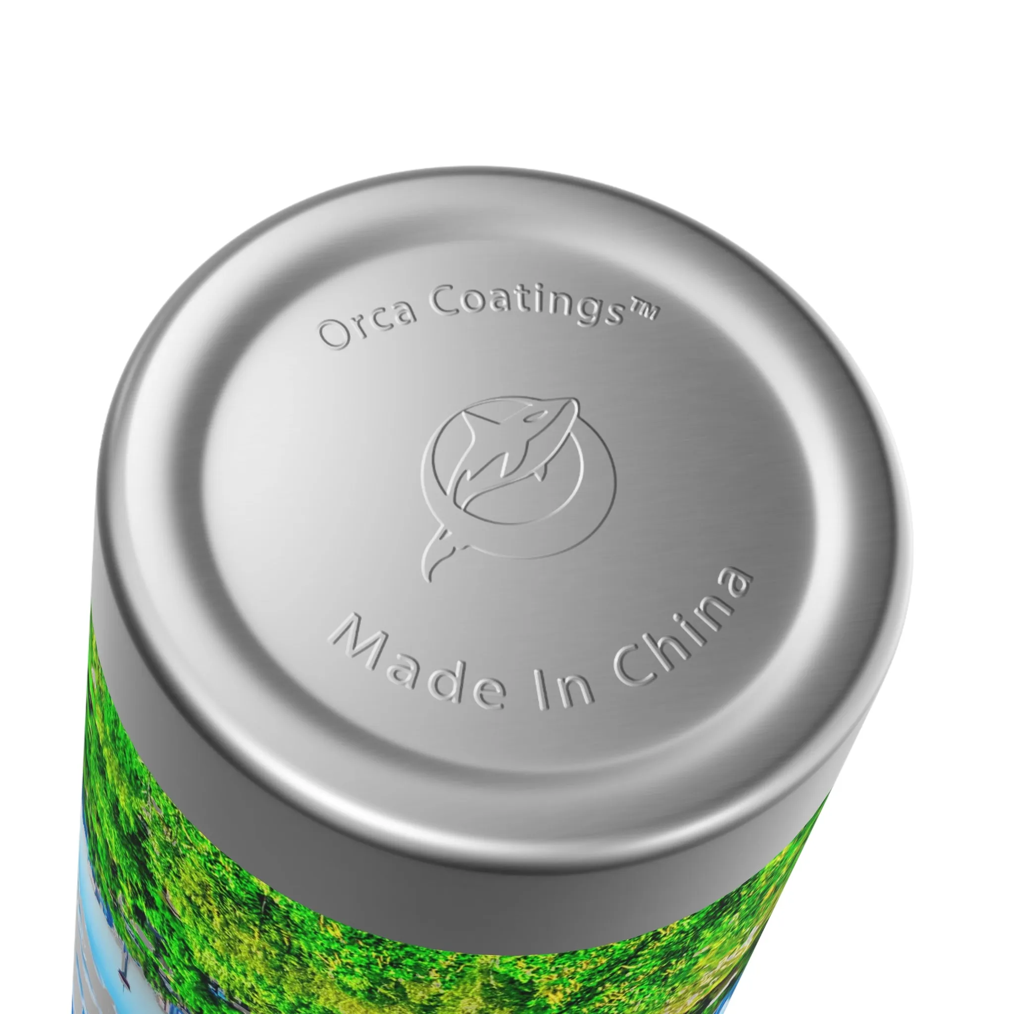 Stainless Steel Water Bottle With Straw, 20oz - River Park Downtown Calgary Skyline