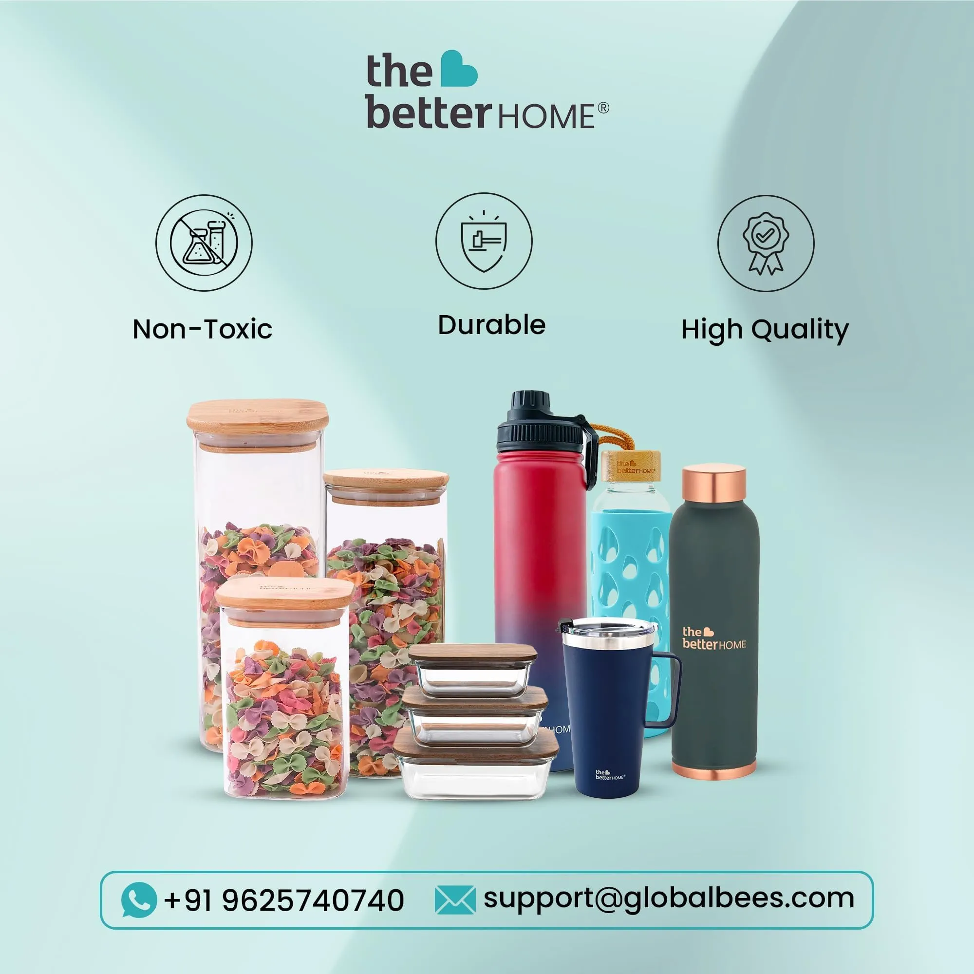 The Better Home Zest Juice Glasses Set of 2 (230ml Each) | Water Glasses | Cold Drink Glass | Lead Free Drinking Glasses | Kitchen Gift Items | Assorted Set | Kaanch Ke Glass | Housewarming Gifts