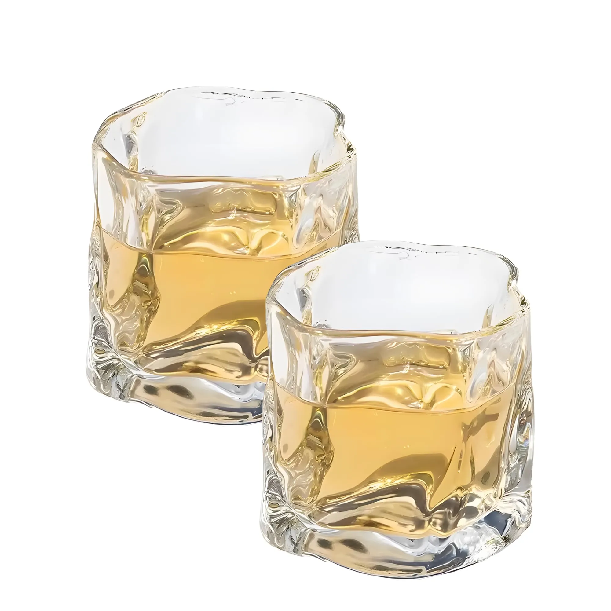 The Better Home Zest Juice Glasses Set of 2 (230ml Each) | Water Glasses | Cold Drink Glass | Lead Free Drinking Glasses | Kitchen Gift Items | Assorted Set | Kaanch Ke Glass | Housewarming Gifts