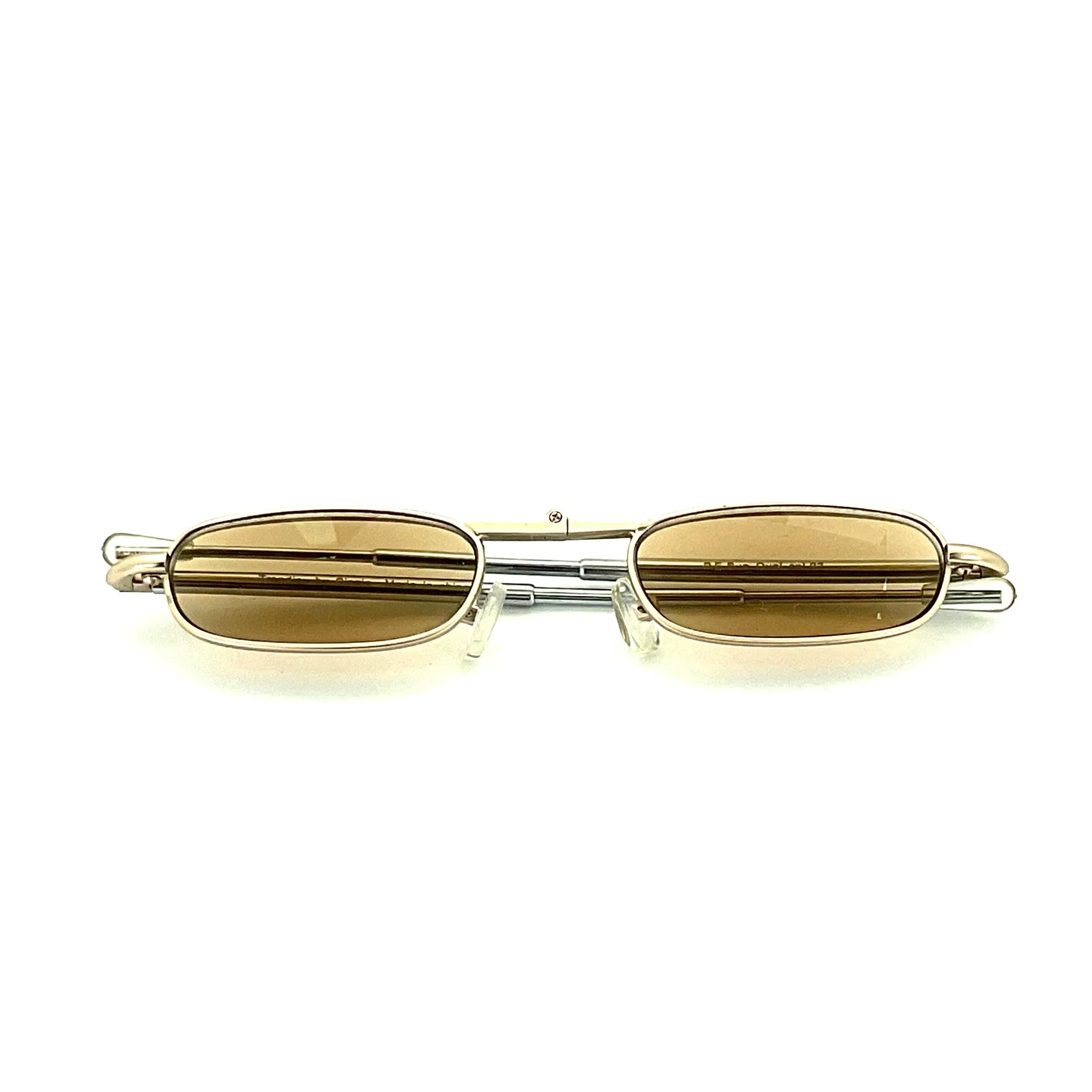 Trendies Pocket Eyes By Cinzia Oval Shape Folding Reading Sunglasses with Clamshell Metal Case