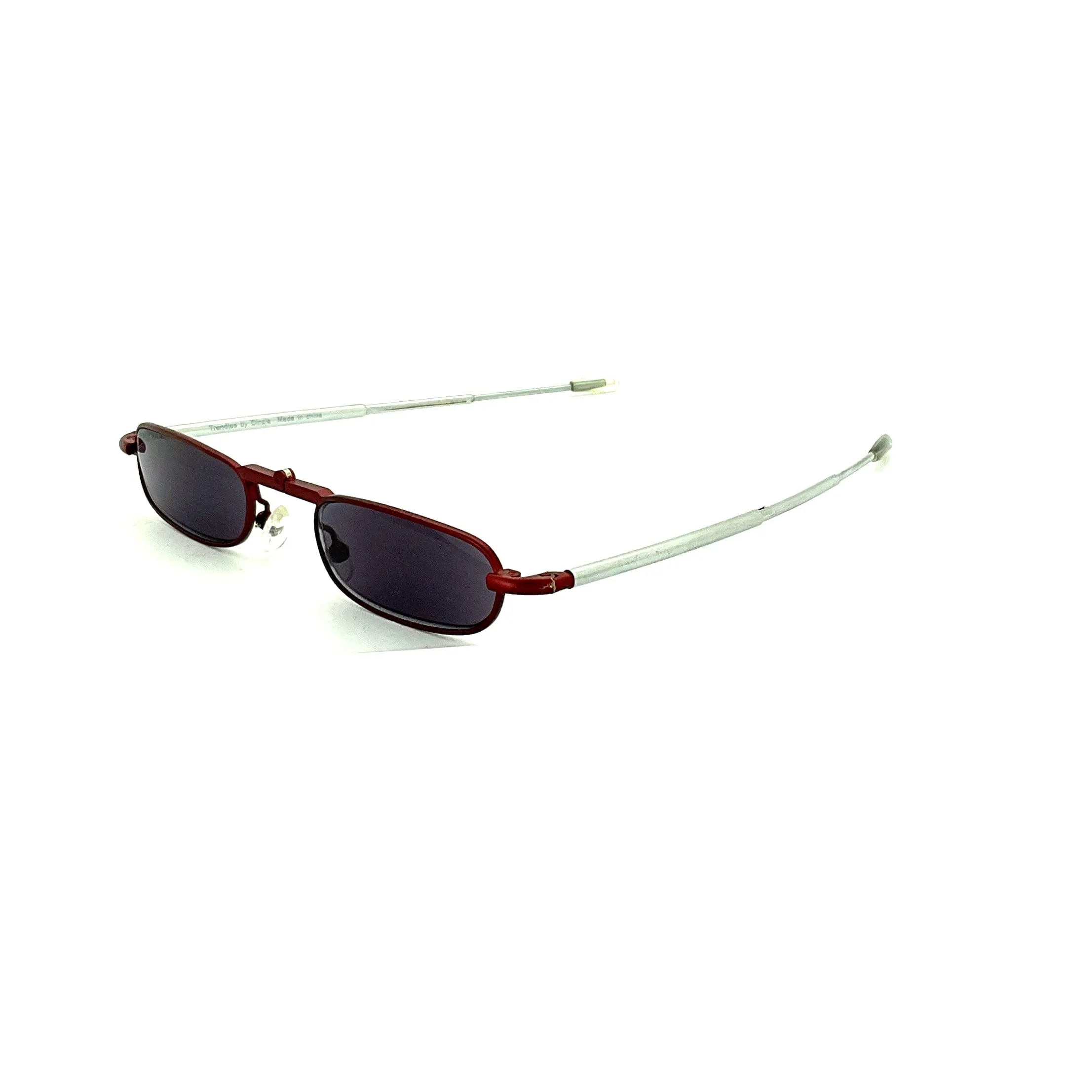 Trendies Pocket Eyes By Cinzia Oval Shape Folding Reading Sunglasses with Clamshell Metal Case