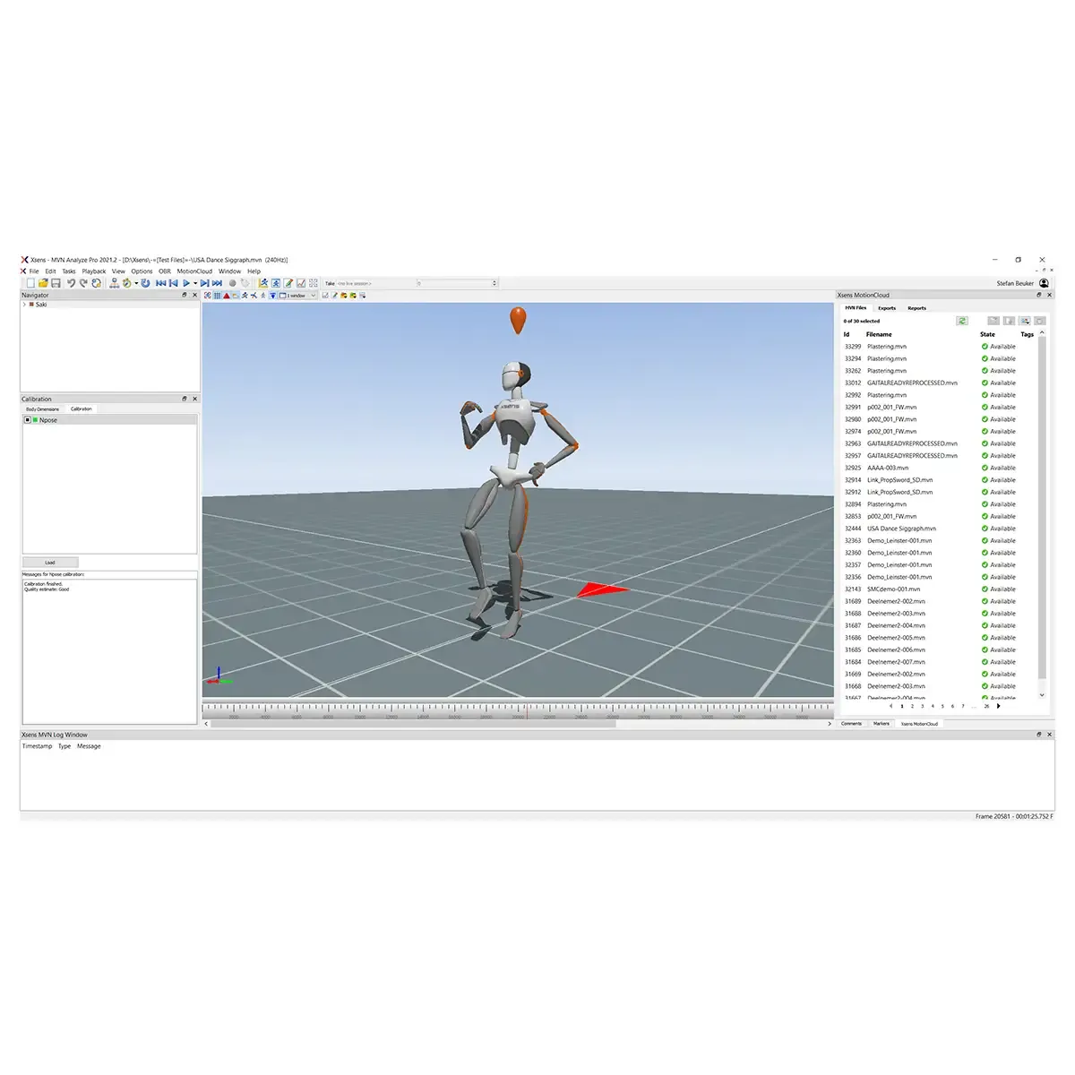 Xsens MVN Animate | 3D Motion Capture Software for Professionals